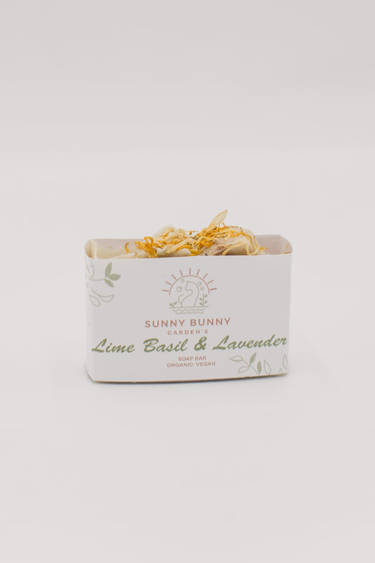Lime Basil Lavender Vegan Soap